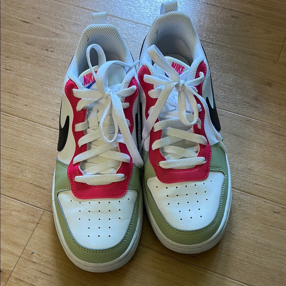 Nike Red, Green, and Black Sneakers